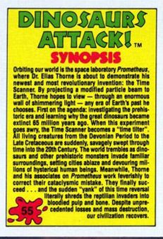 dinosaur attack 55 Every Dinosaur Attack Card