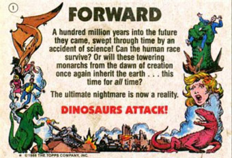 dinosaur attack b01 Every Dinosaur Attack Card