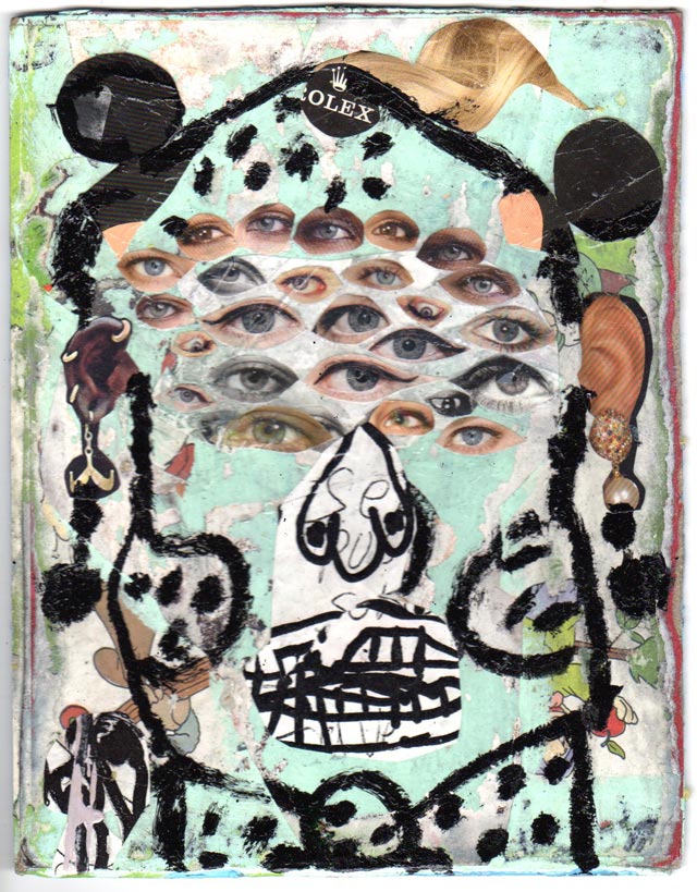bast collage eyes Bast’s Print, Collage and Gallery Art
