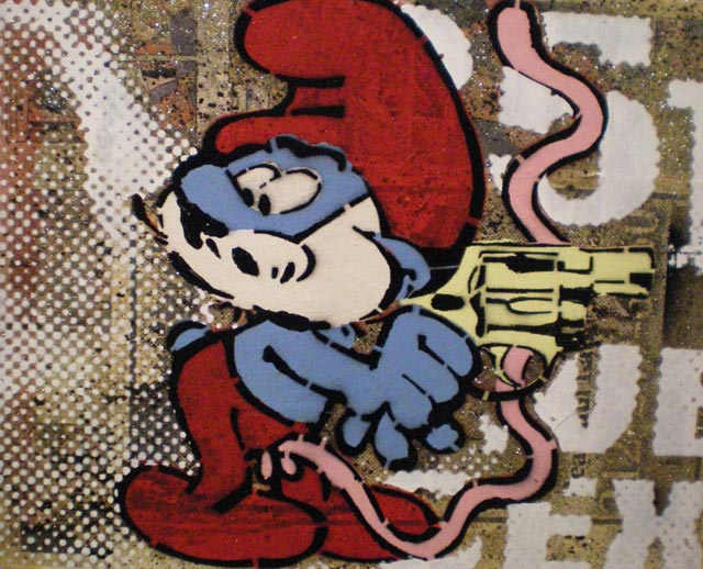 bast papa smurf Bast’s Print, Collage and Gallery Art