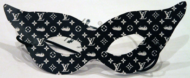 rhek LV black NYE Artists Masks for the Waldorf Hotel