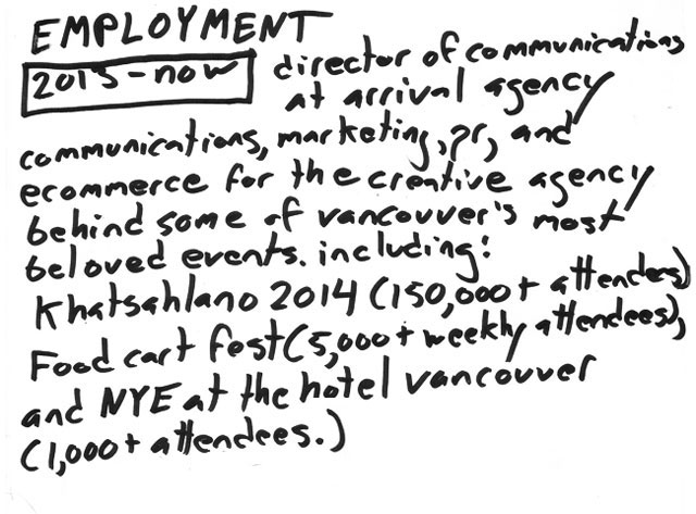 employment31 résumé